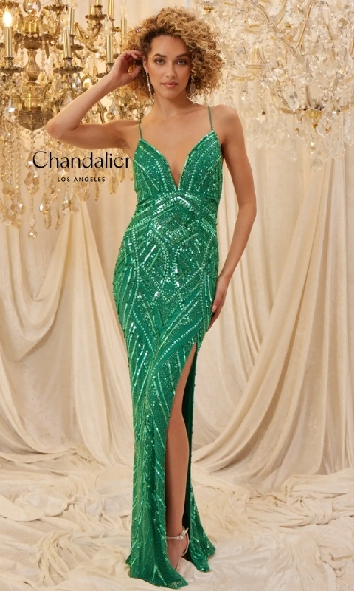 Long Prom Dress: Chandalier 30023 sold by PromGirl