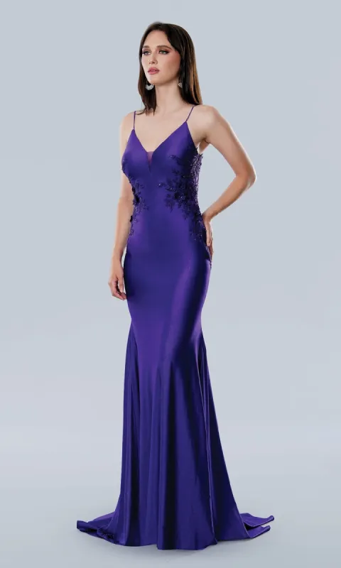 Long Prom Dress: Stella Couture 25186 sold by PromGirl