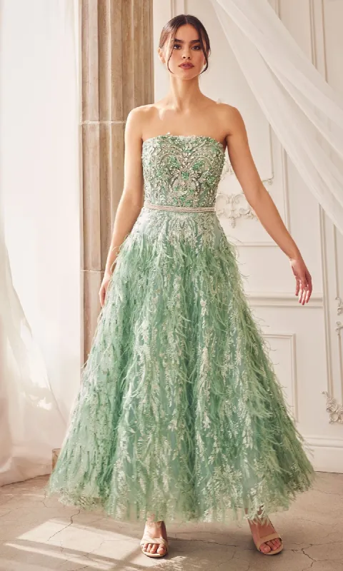 Long Sage Green Formal Dress: Andrea & Leo A1226 sold by PromGirl