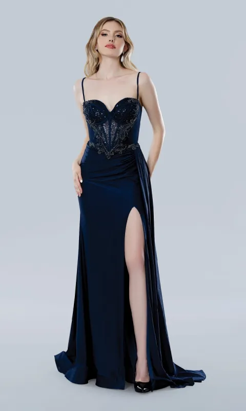Long Prom Dress: Stella Couture 25224 sold by PromGirl