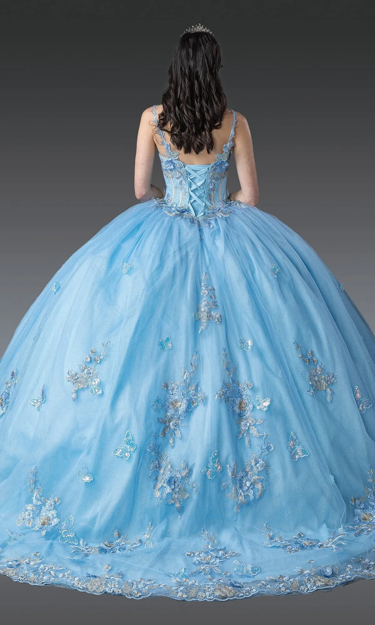 Blue Quinceanera Dress 1942 By Dancing Queen sold by PromGirl product image thumbnail 2