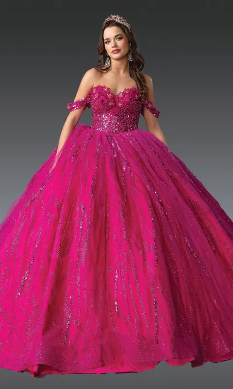 Hot Pink Quinceanera Dress 1957 By Dancing Queen sold by PromGirl
