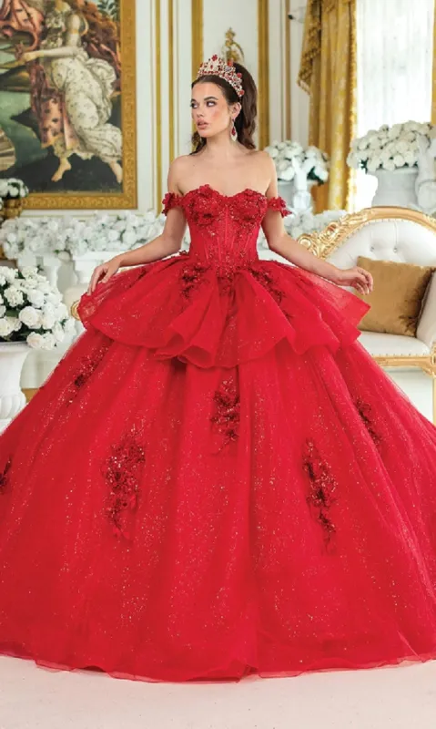 Red Quinceanera Dress 5015 By Dancing Queen sold by PromGirl