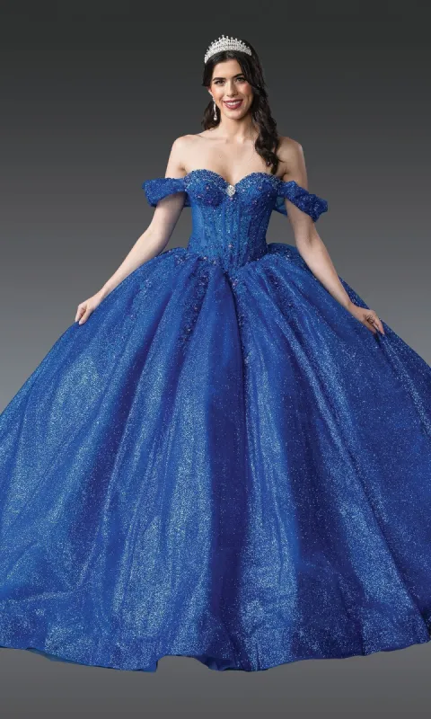 Royal Blue Quinceanera Dress 1992 By Dancing Queen sold by PromGirl
