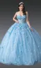 Blue Quinceanera Dress 1972 By Dancing Queen sold by PromGirl