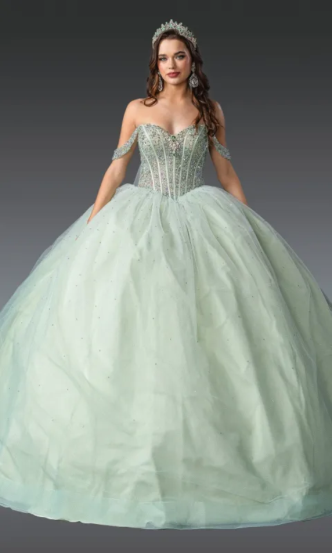 Light Green Quinceanera Dress 1950 By Dancing Queen sold by PromGirl