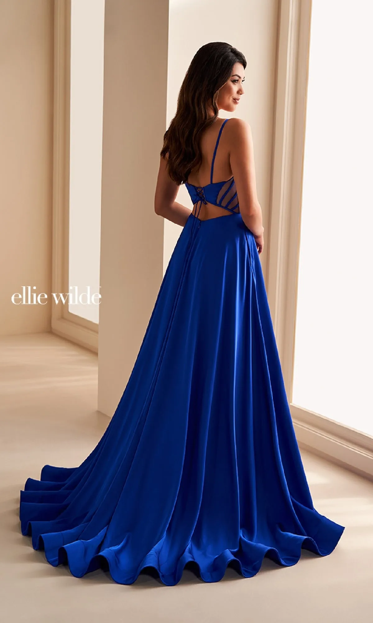 Long Prom Dress: Ellie Wilde EW36227 sold by PromGirl product image thumbnail 2