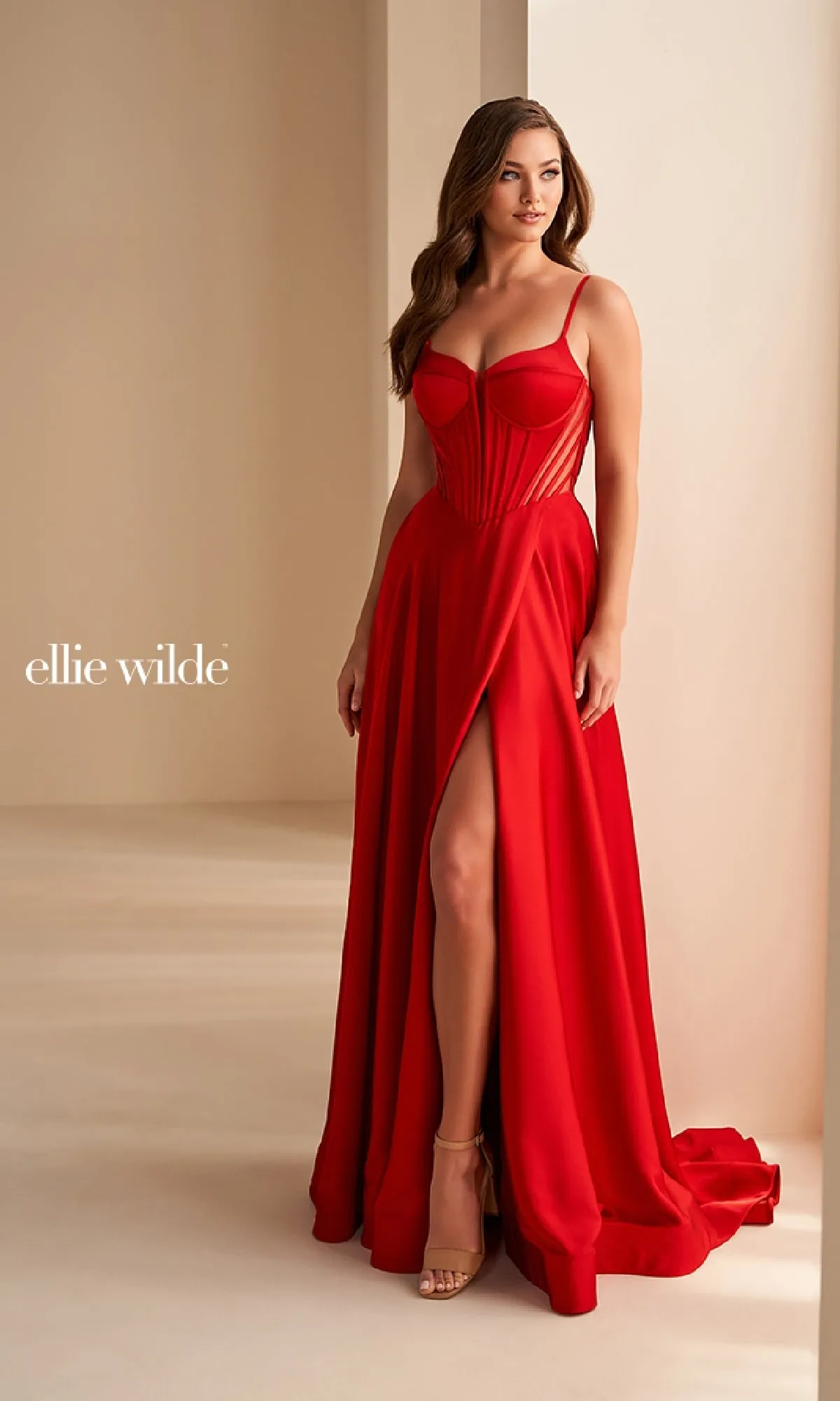 Long Prom Dress: Ellie Wilde EW36227 sold by PromGirl product image thumbnail 5