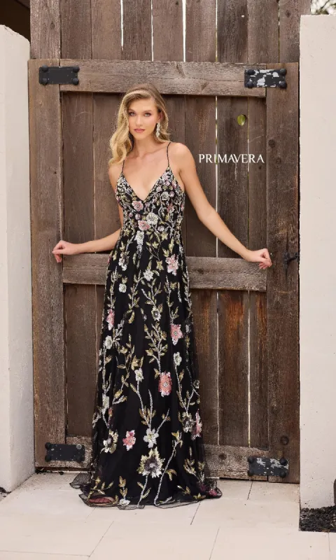 Long Prom Dress: Primavera 4378 made by PromGirl
