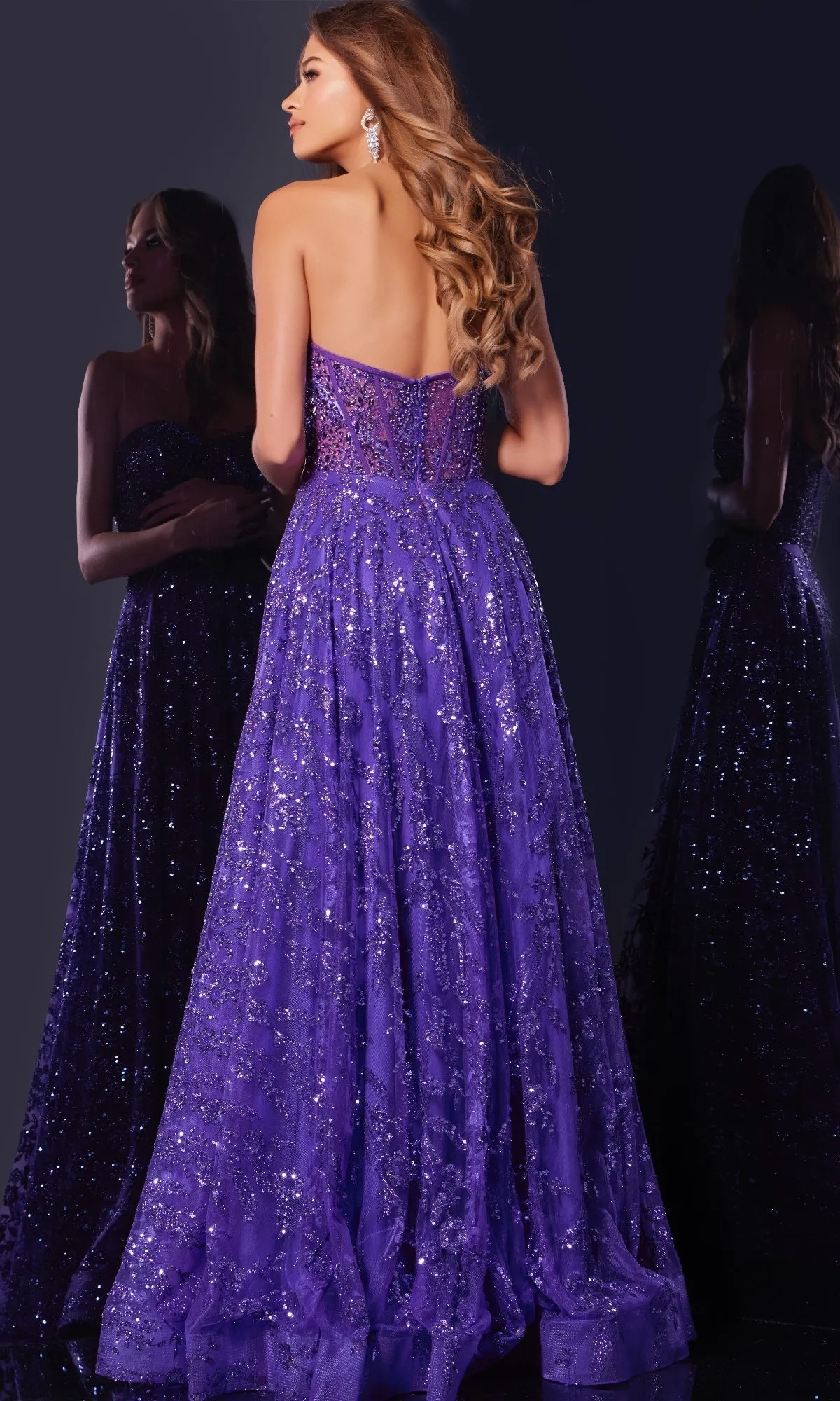 Long Prom Dress: Jovani 37413 sold by PromGirl product image thumbnail 2
