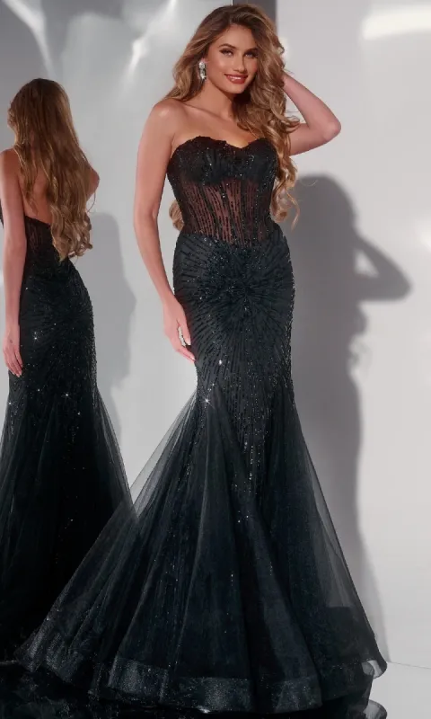 Long Prom Dress: Jovani 42217 sold by PromGirl