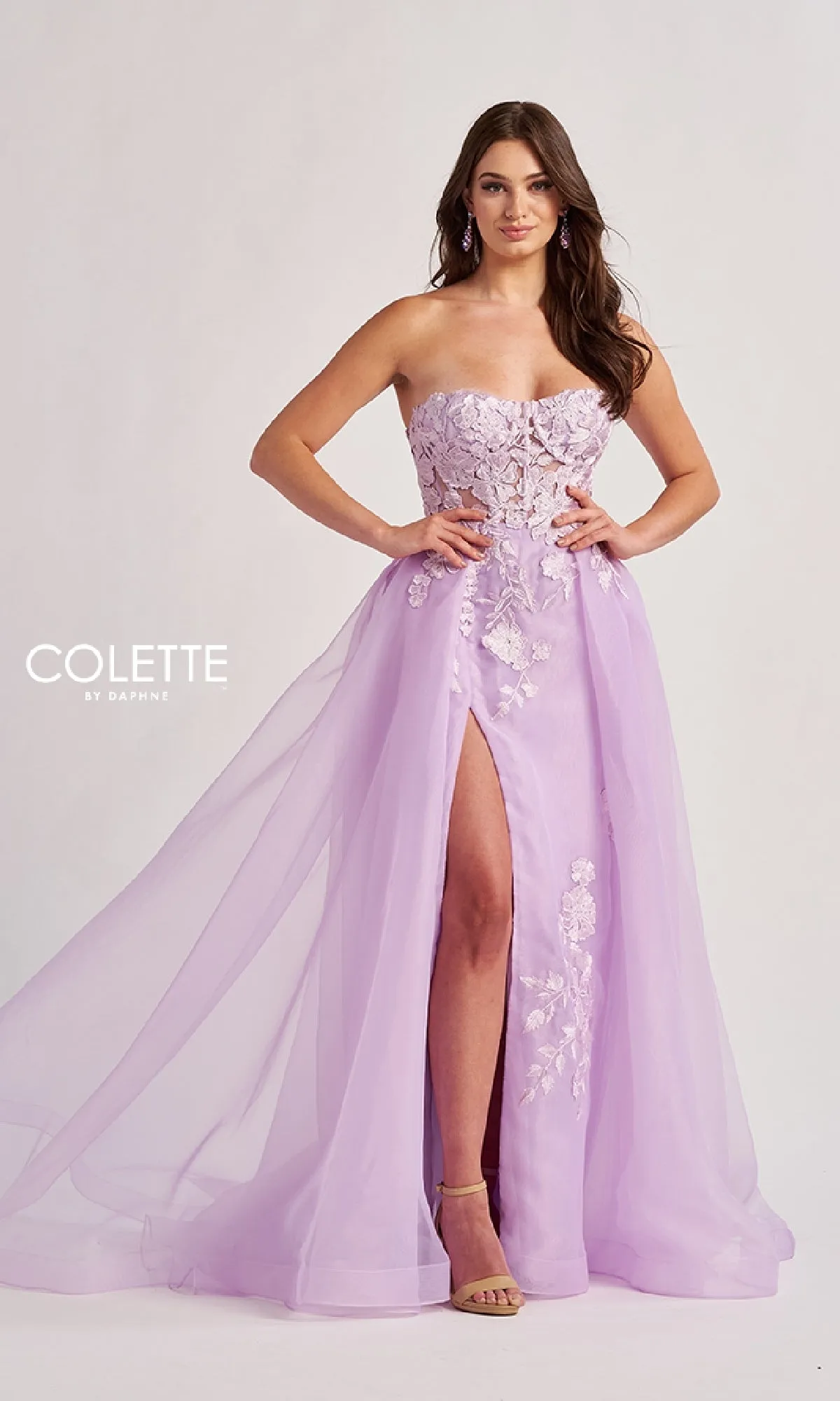 Long Prom Dress: Colette CL8660 sold by PromGirl product image thumbnail 5