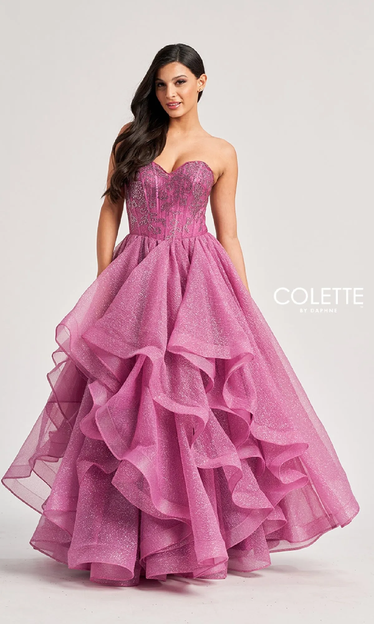 Long Prom Ball Gown: Colette CL8200 sold by PromGirl product image thumbnail 3