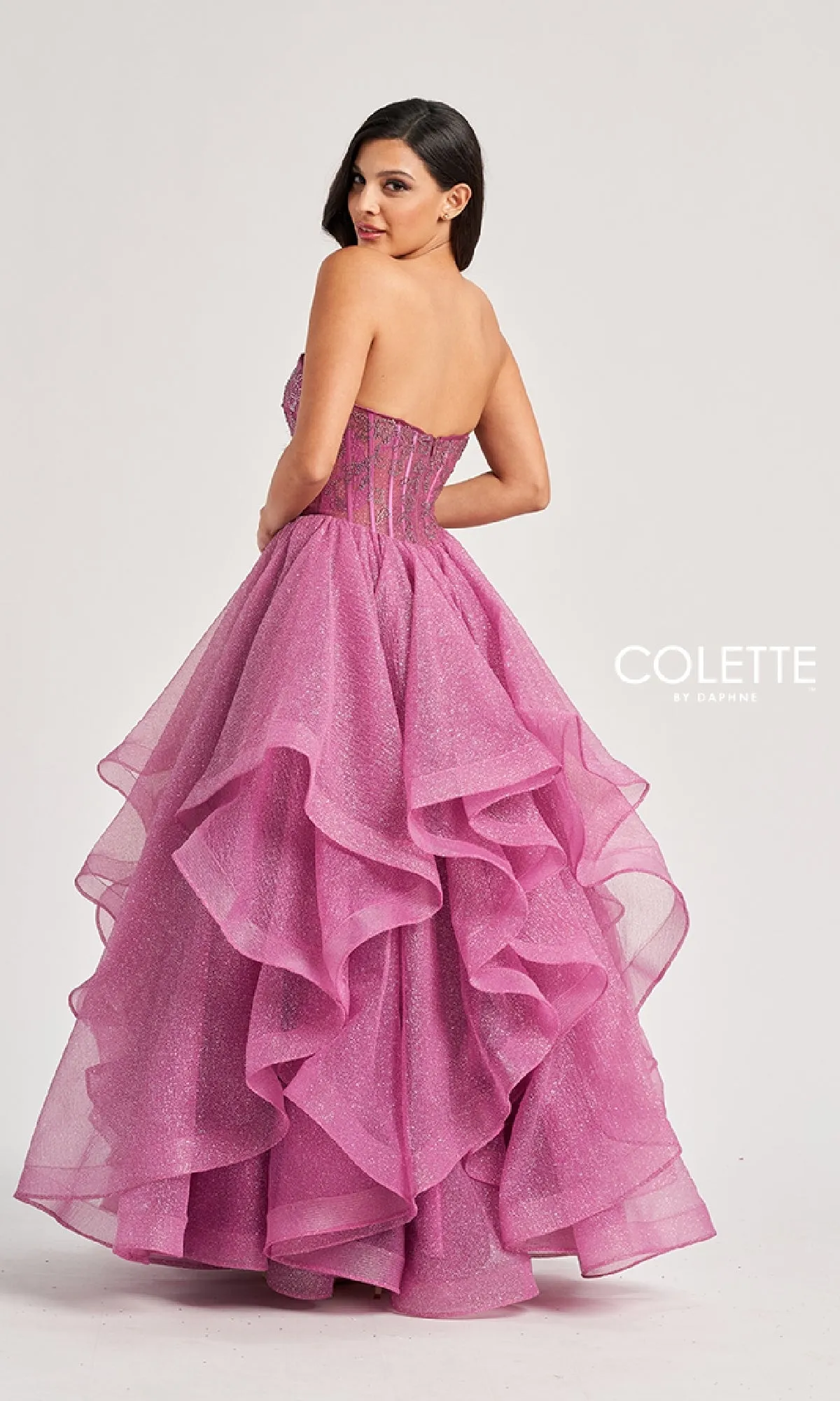 Long Prom Ball Gown: Colette CL8200 sold by PromGirl product image thumbnail 2