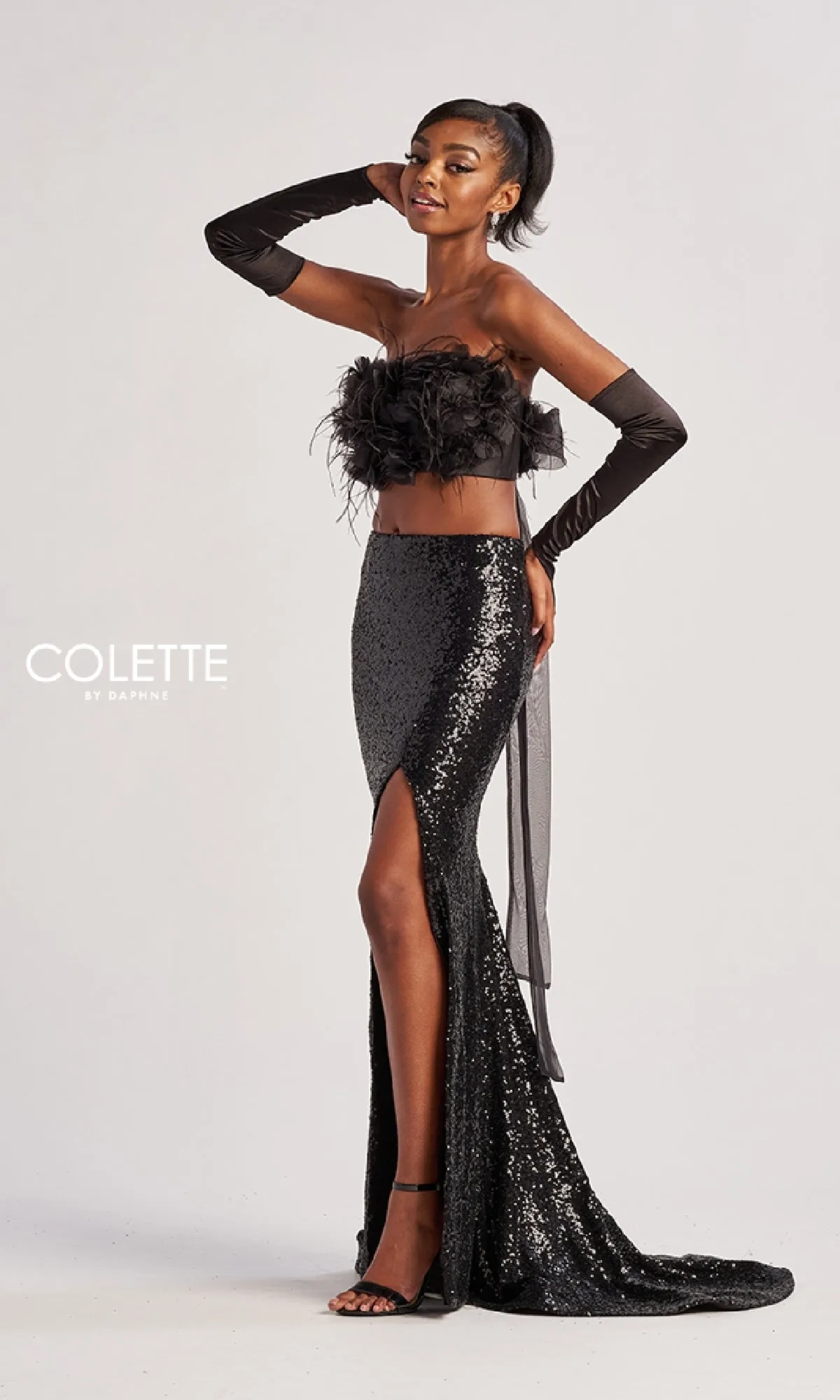 Long Prom Dress: Colette CL8450 sold by PromGirl product image thumbnail 5