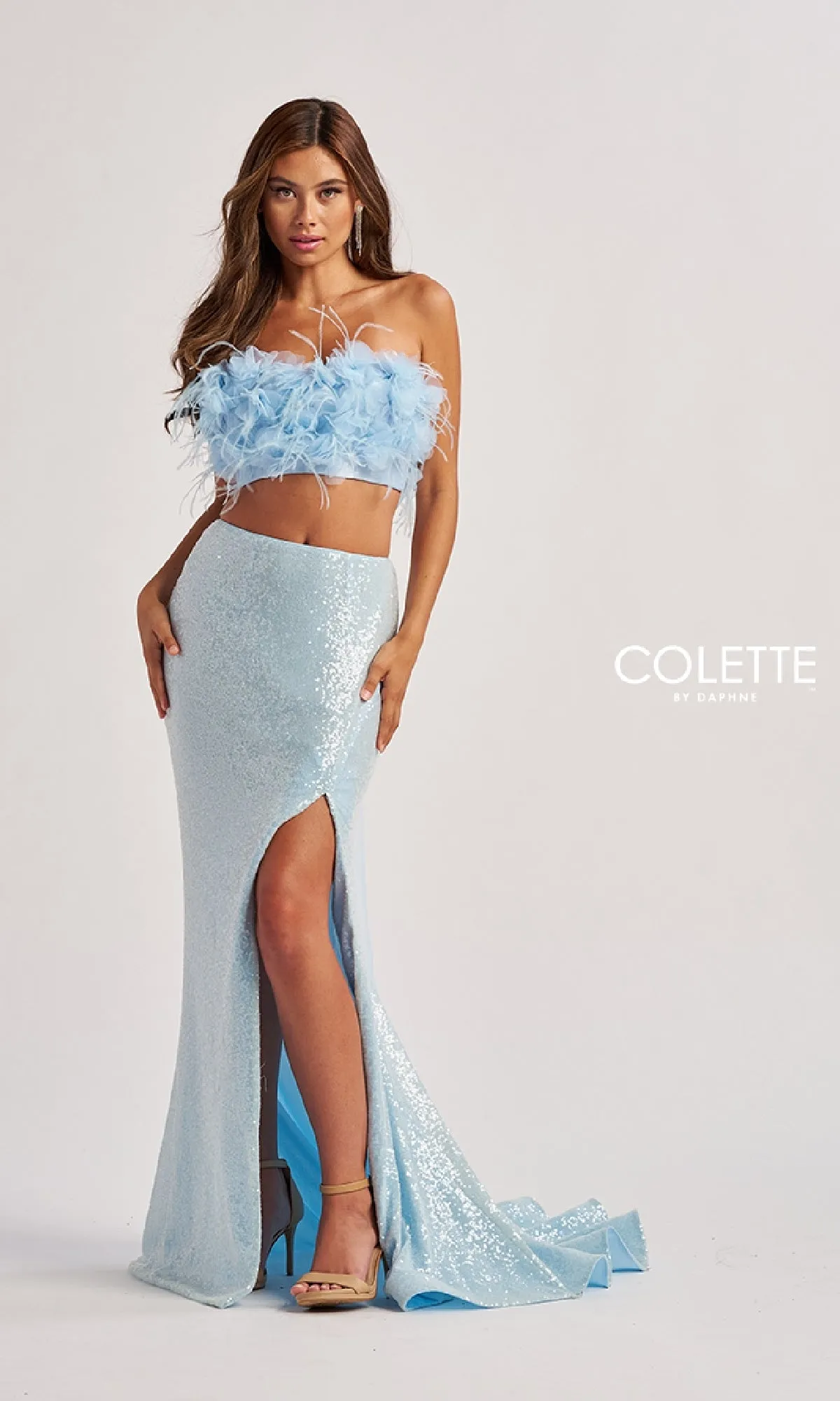 Long Prom Dress: Colette CL8450 sold by PromGirl product image thumbnail 3