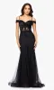Black Long Prom Dress: Blondie Nites 5464BN sold by PromGirl