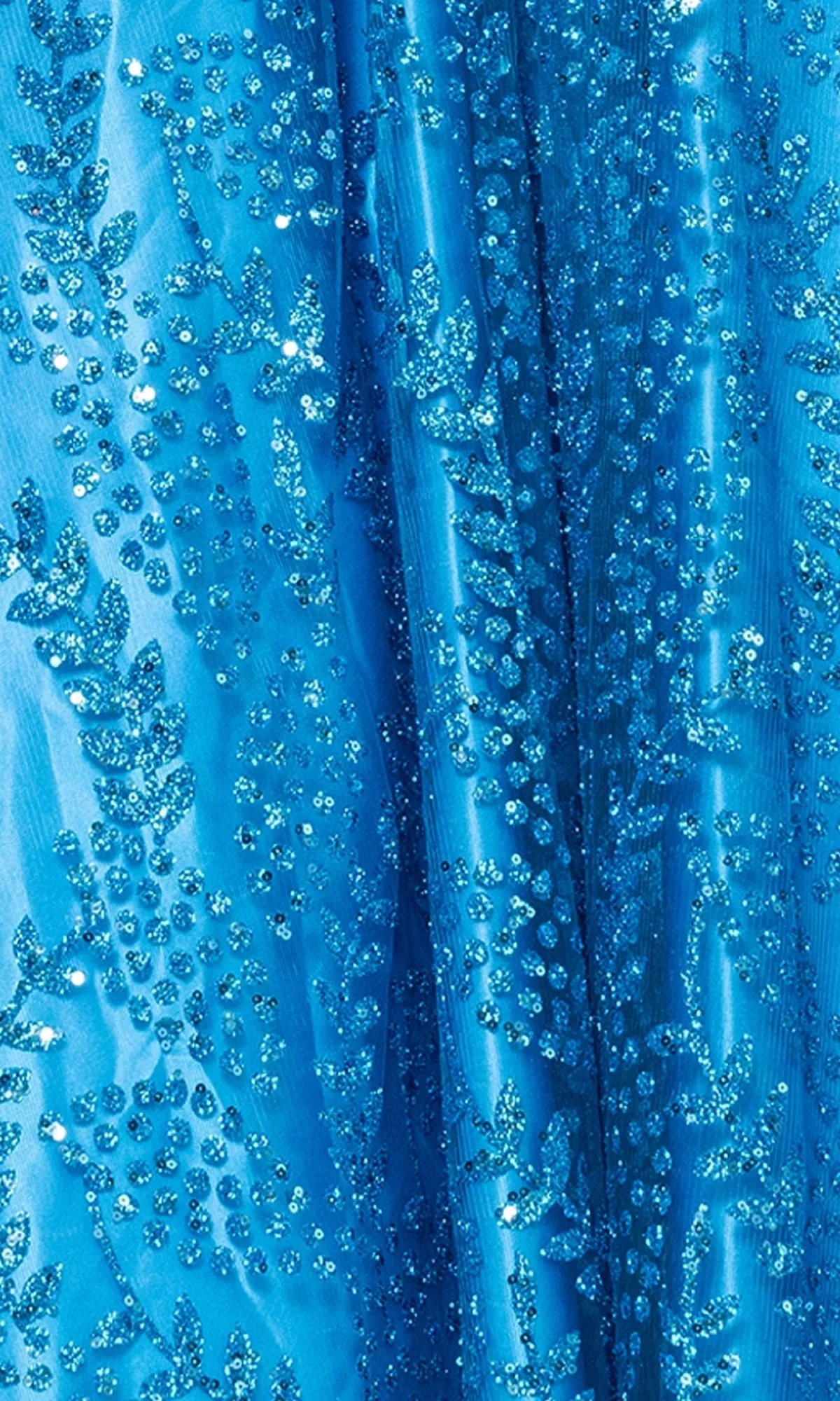Lace-Up Long Glitter A-Line Prom Dress 4534BN sold by PromGirl product image thumbnail 5