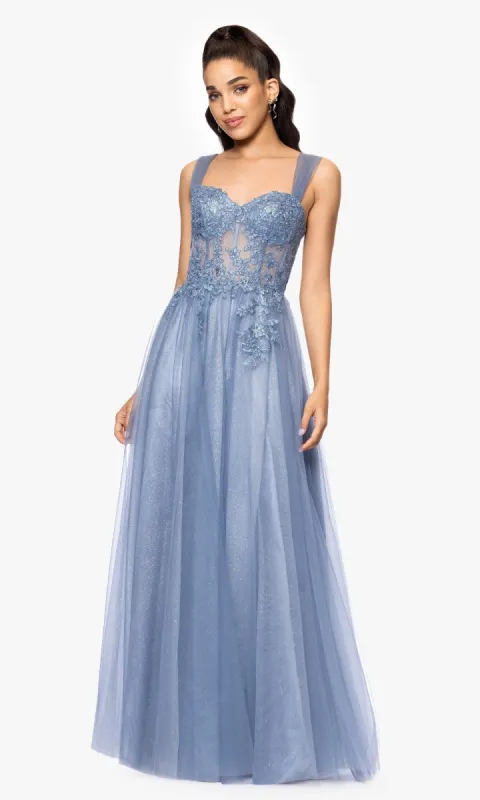 Long Prom Dress: Blondie Nites 5311BN sold by PromGirl