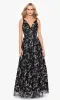 Floral-Print Long Prom Dress: Blondie Nites 4866BN sold by PromGirl