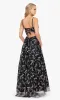Floral-Print Long Prom Dress: Blondie Nites 4866BN sold by PromGirl
