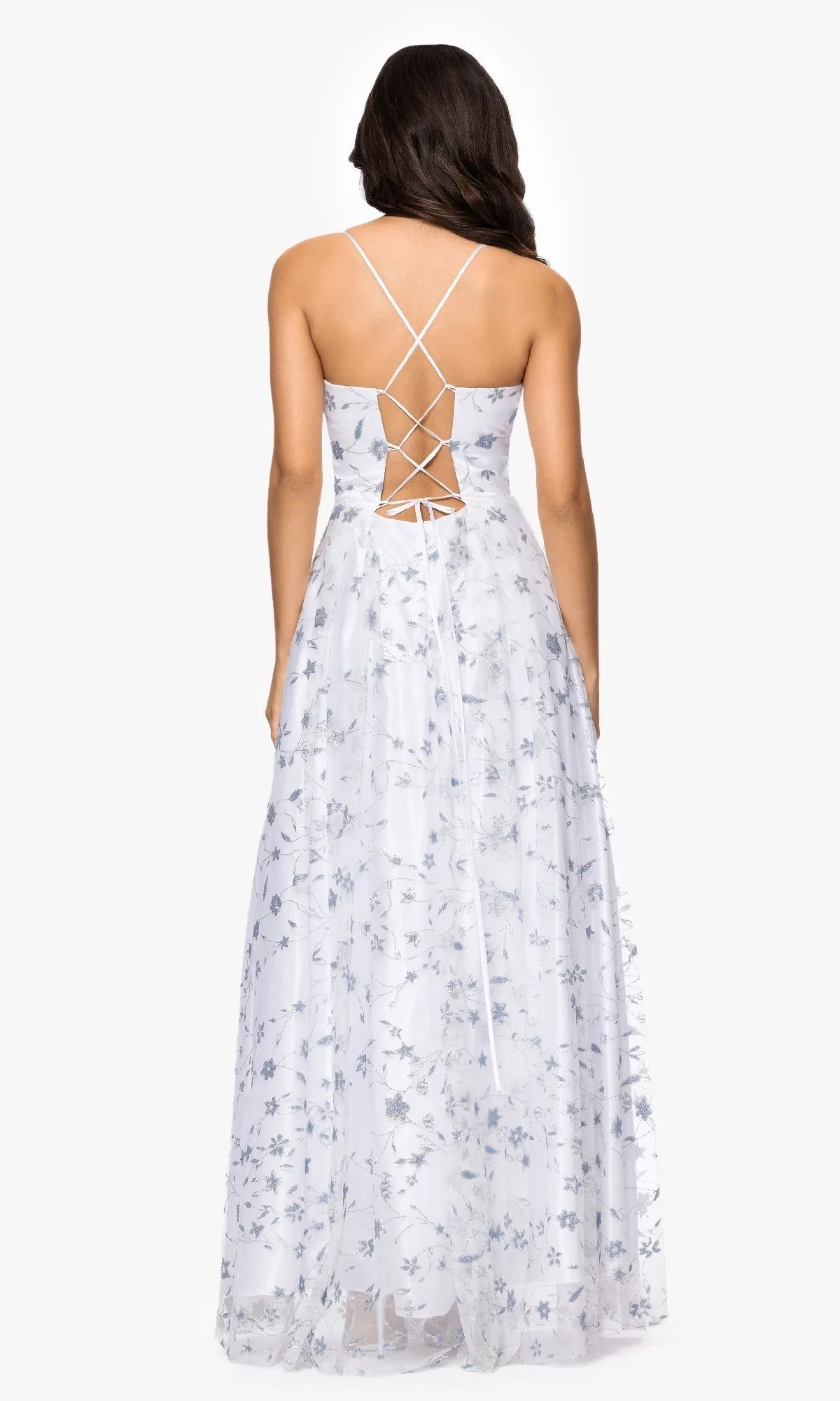 Long Glitter Prom Dress: Blondie Nites 5317BN sold by PromGirl product image thumbnail 2