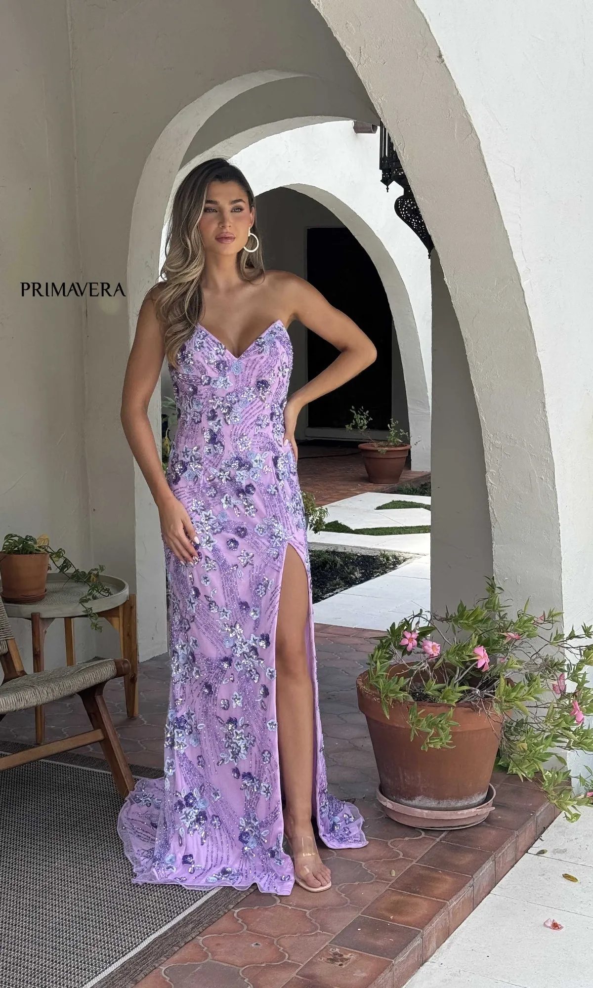 Long Prom Dress: Primavera 4374 sold by PromGirl product image thumbnail 3
