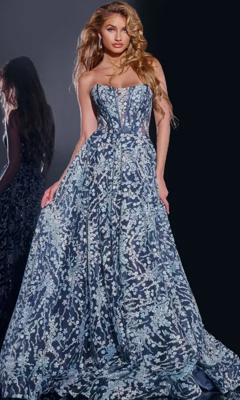 Long Prom Dress: Jovani 44151 sold by PromGirl