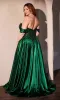 Off-the-Shoulder Prom Ball Gown: Ladivine CDS525 sold by PromGirl