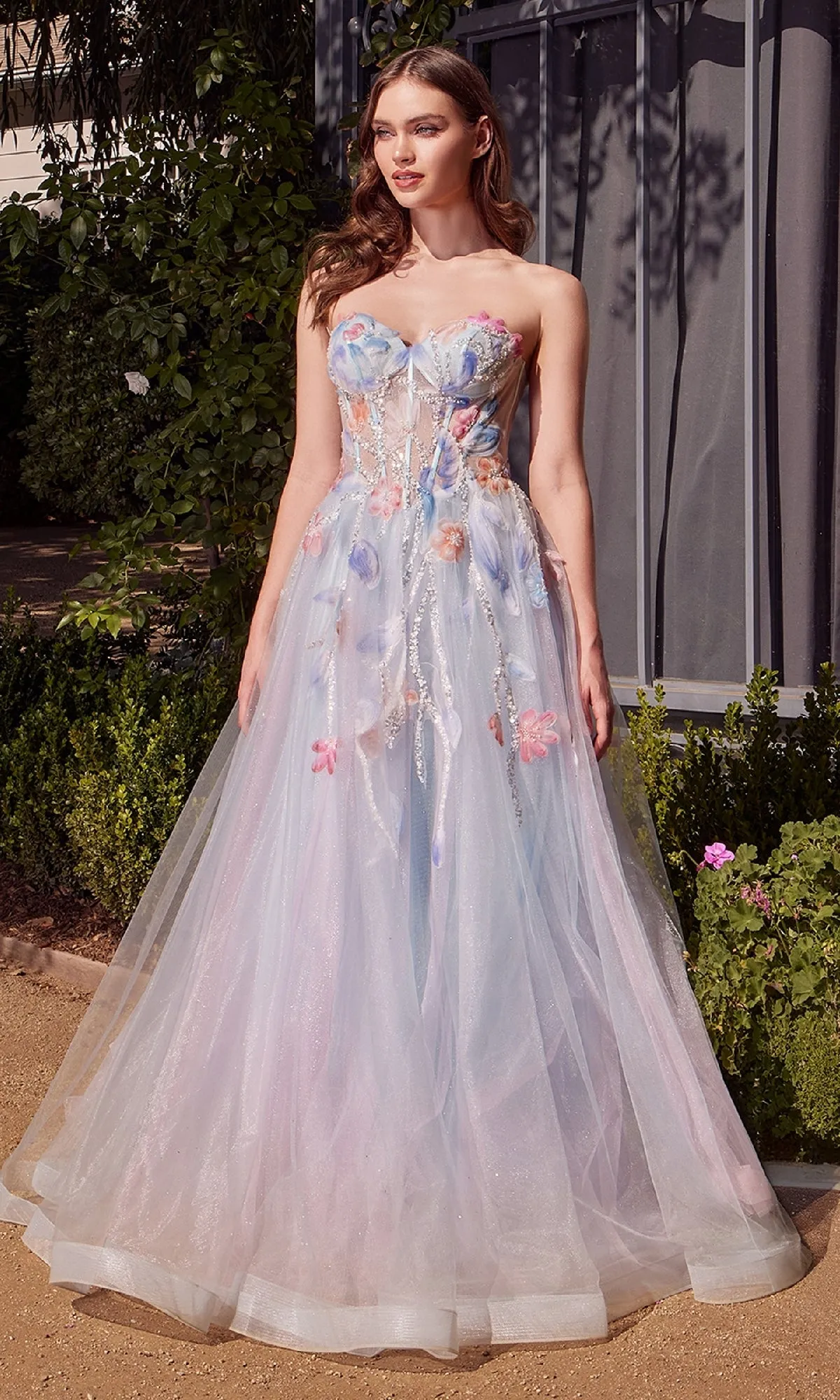 Long Strapless Prom Dress: Andrea & Leo A1383 sold by PromGirl