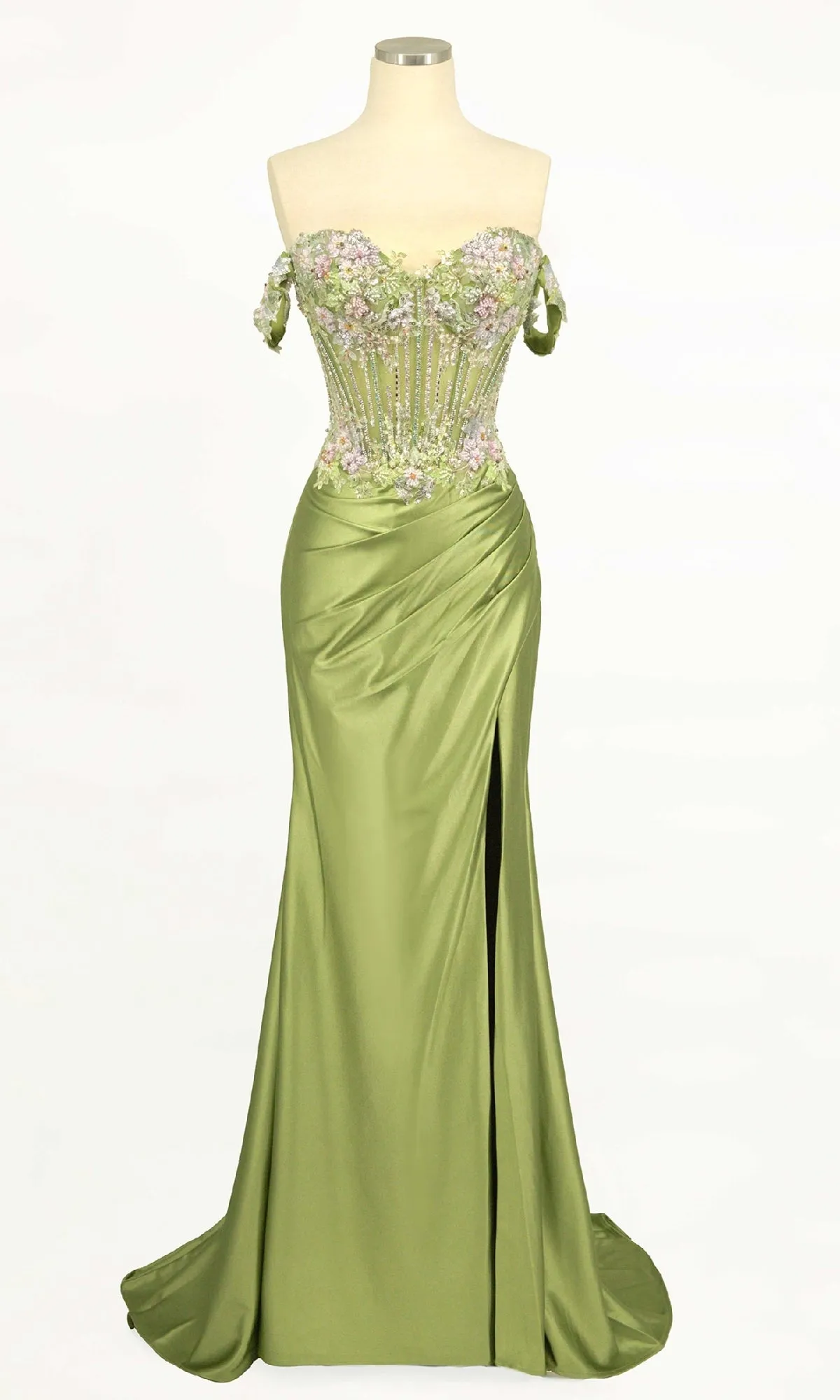 Off-the-Shoulder Long Prom Dress: Ladivine CD745 sold by PromGirl product image thumbnail 3