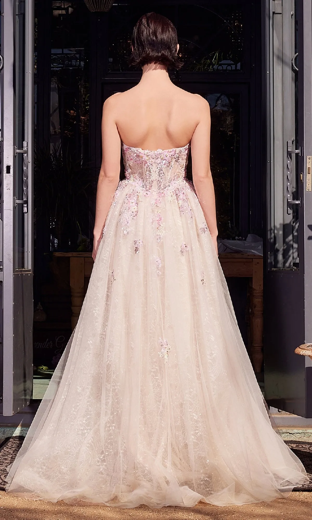 Strapless Long Prom Ball Gown: Andrea & Leo A1468 sold by PromGirl product image thumbnail 2