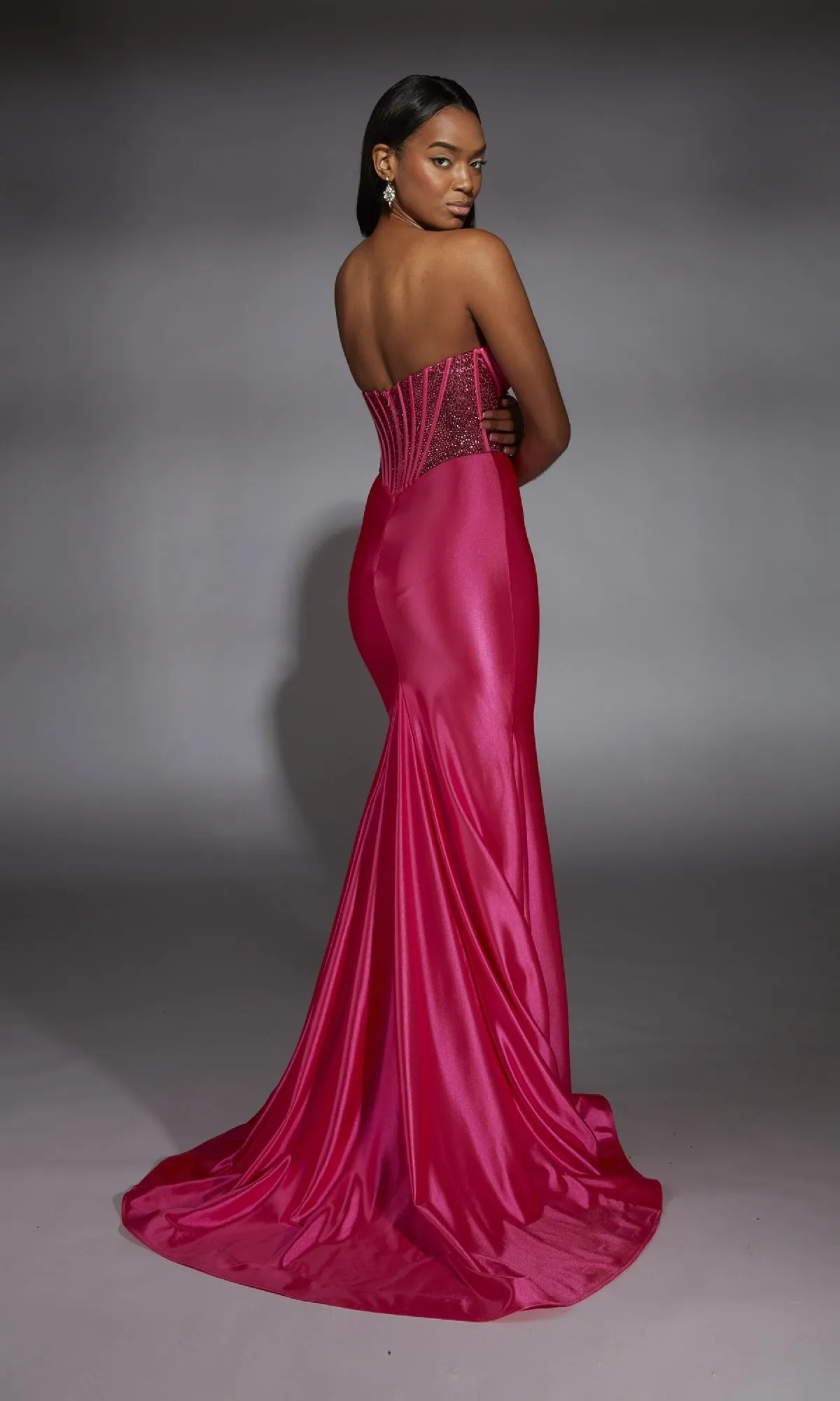 Strapless Long Corset Prom Dress: Alyce 61851 sold by PromGirl product image thumbnail 2