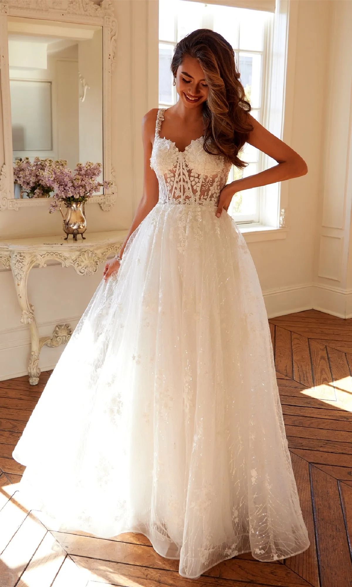 Long Prom Dress: Juliet JT2495AW sold by PromGirl