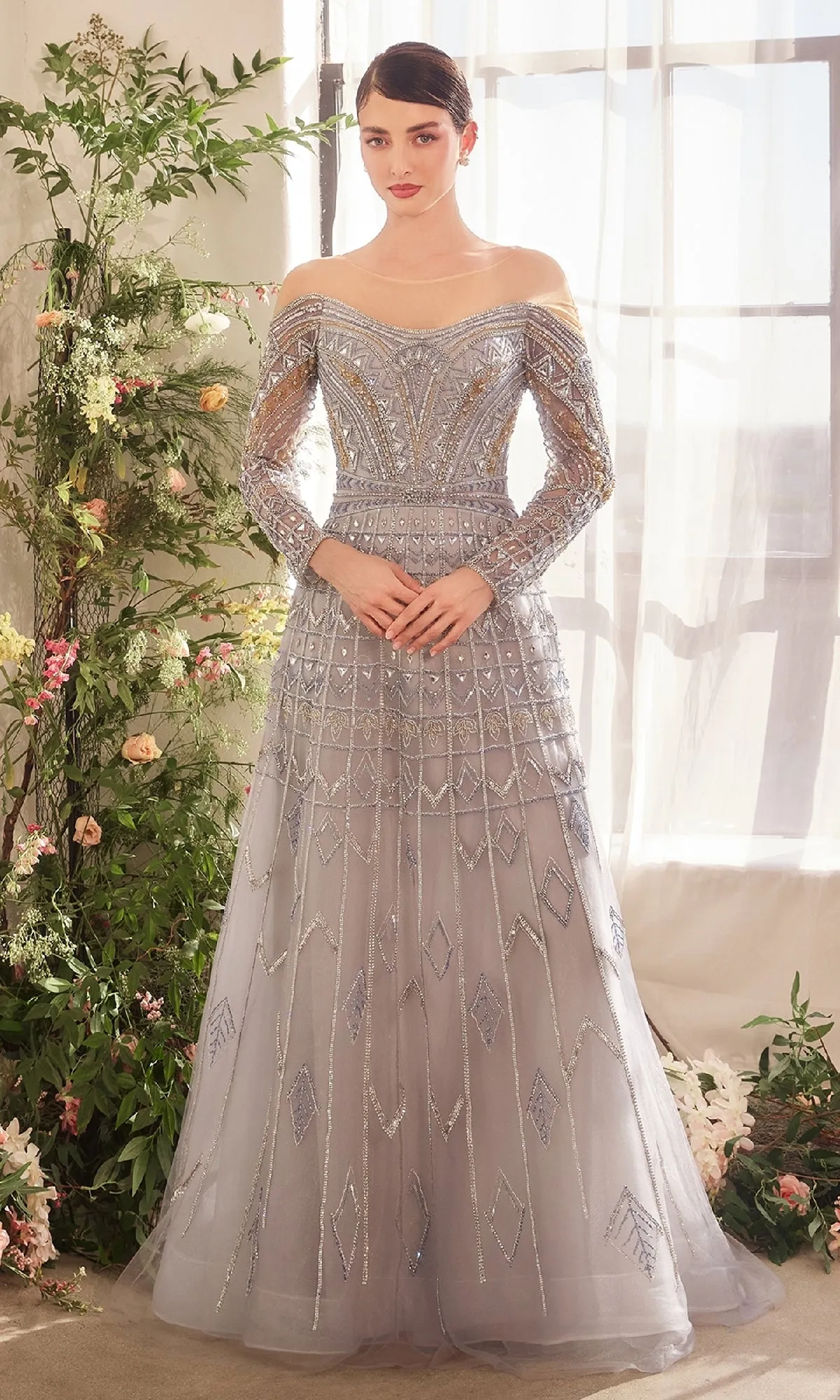 Long Formal Dress: Andrea and Leo A1445 sold by PromGirl