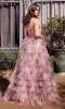 Strapless Print Prom Ball Gown: Andrea & Leo A1463 sold by PromGirl