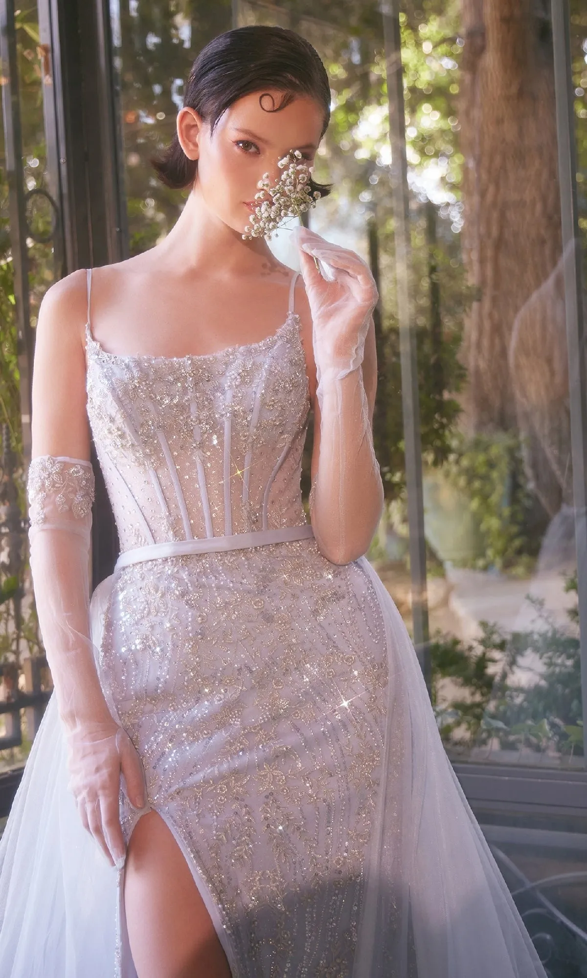 Beaded Light Blue Prom Gown: Andrea and Leo A1361 sold by PromGirl product image thumbnail 4