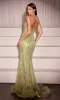Strapless Long Sequin Prom Dress: Ladivine CC416 sold by PromGirl