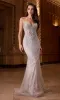 Strapless Long Sequin Prom Dress: Ladivine CC416 sold by PromGirl