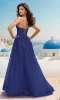 Glitter Tulle A-Line Prom Dress: PromGirl Exclusive sold by PromGirl