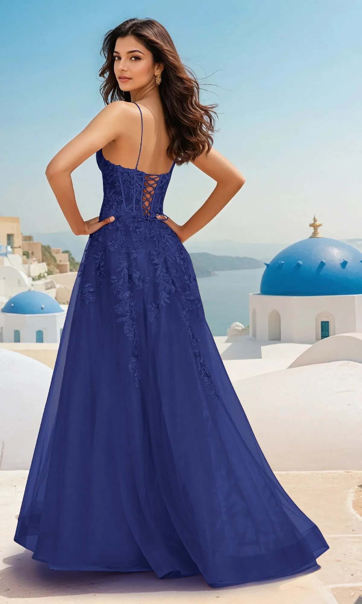 Glitter Tulle A-Line Prom Dress: PromGirl Exclusive sold by PromGirl product image thumbnail 2