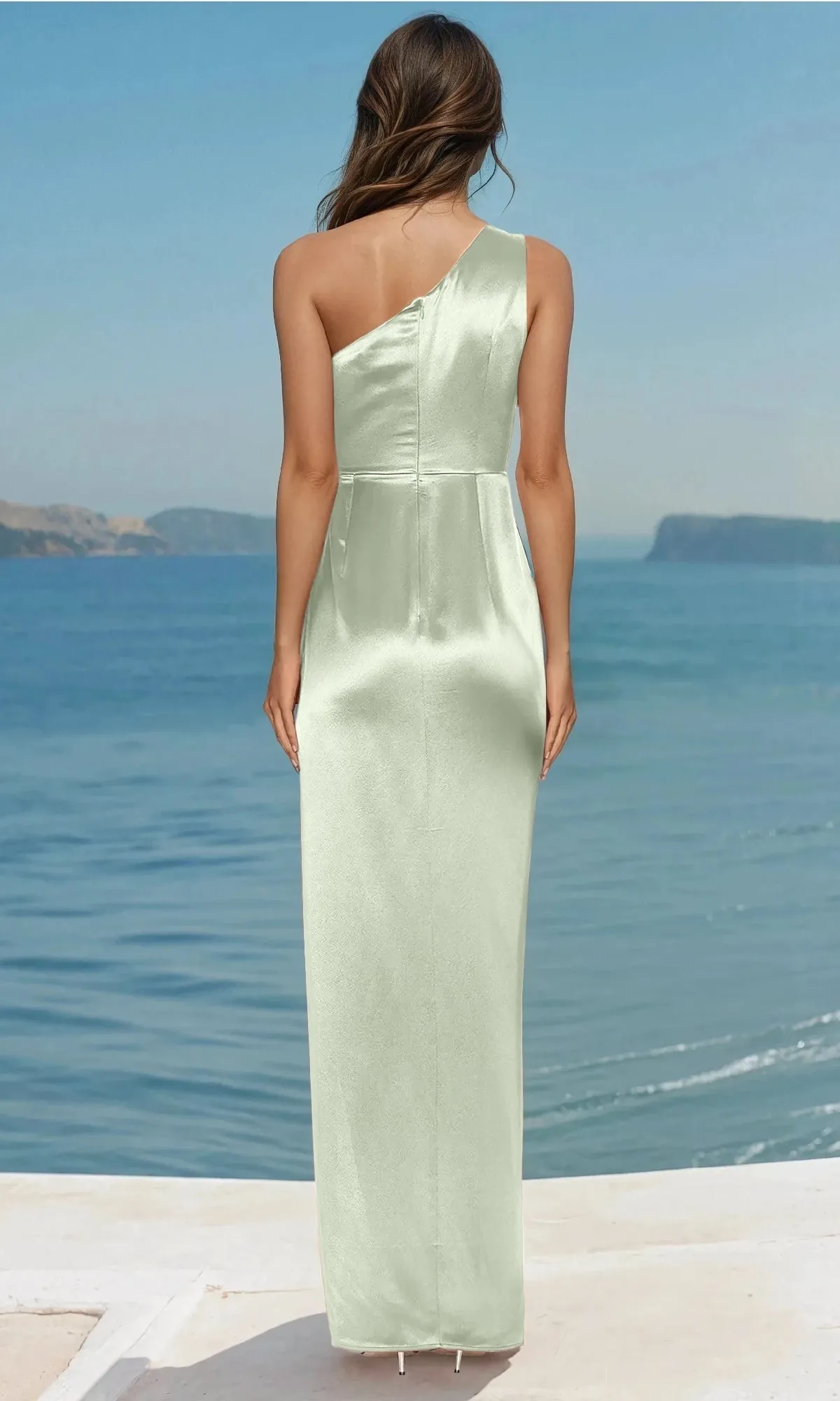 One-Shoulder Classic Prom Dress: PromGirl Exclusive sold by PromGirl product image thumbnail 2