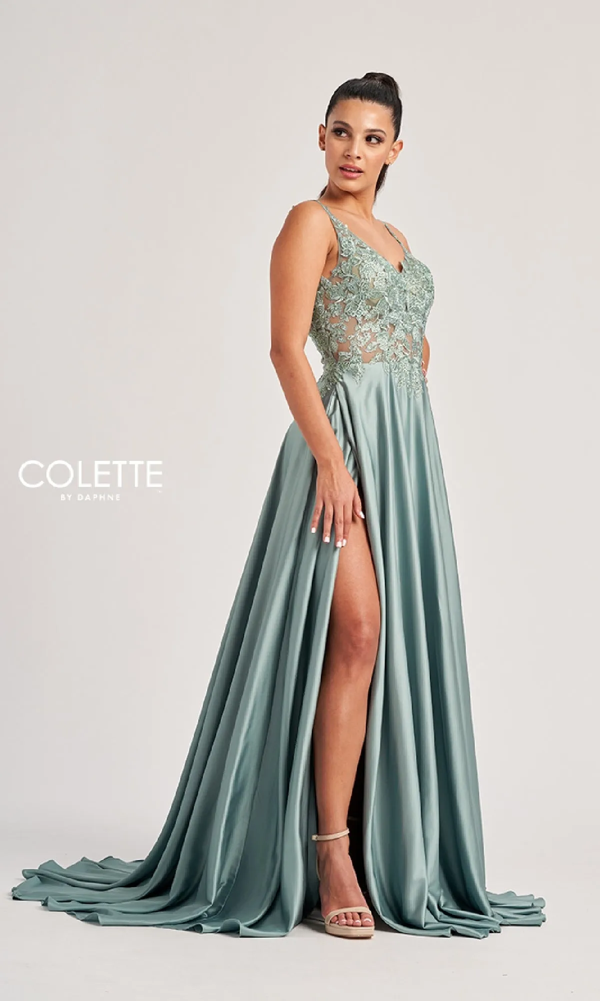Long Prom Dress: Colette CL8160 sold by PromGirl product image thumbnail 2