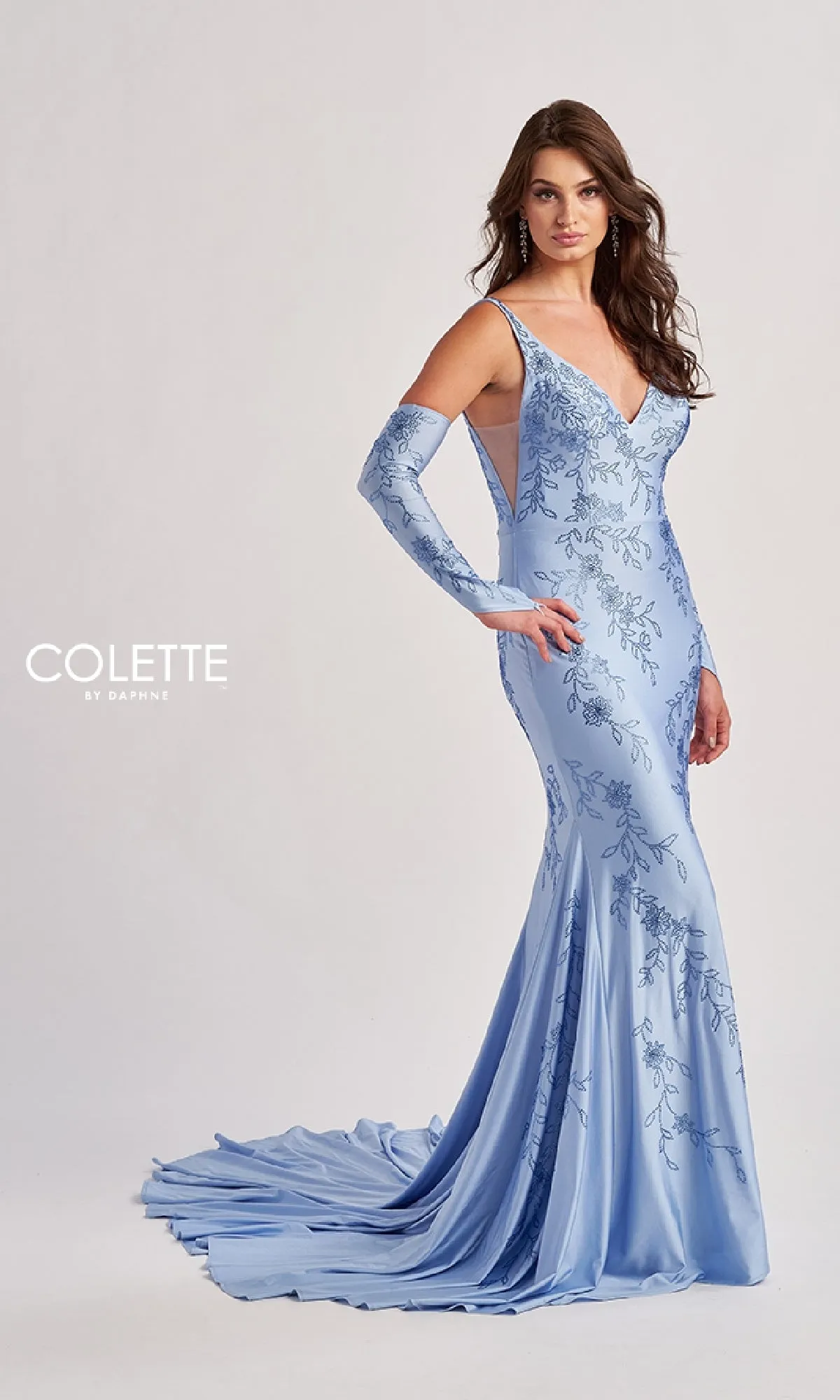 Long Prom Dress: Colette CL8475 sold by PromGirl product image thumbnail 3