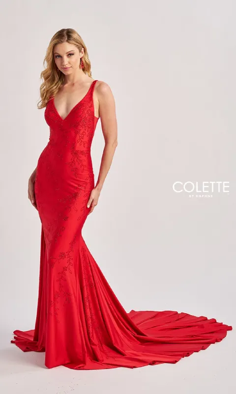 Long Prom Dress: Colette CL8475 sold by PromGirl