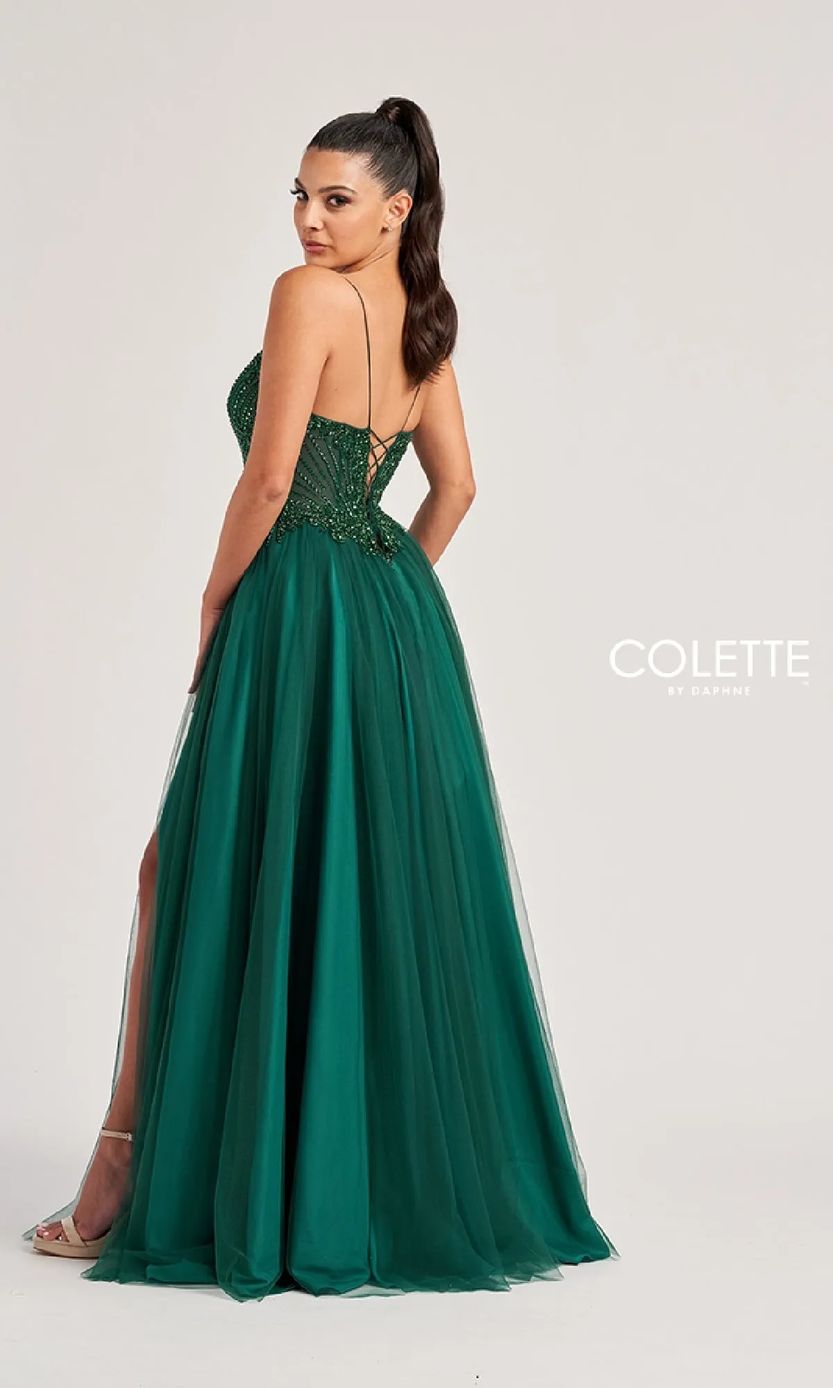 Long Prom Dress: Colette CL8250 sold by PromGirl product image thumbnail 2