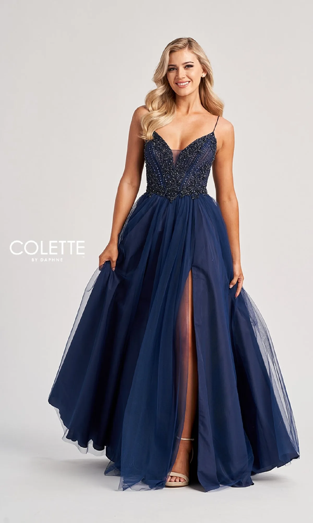 Long Prom Dress: Colette CL8250 sold by PromGirl product image thumbnail 3