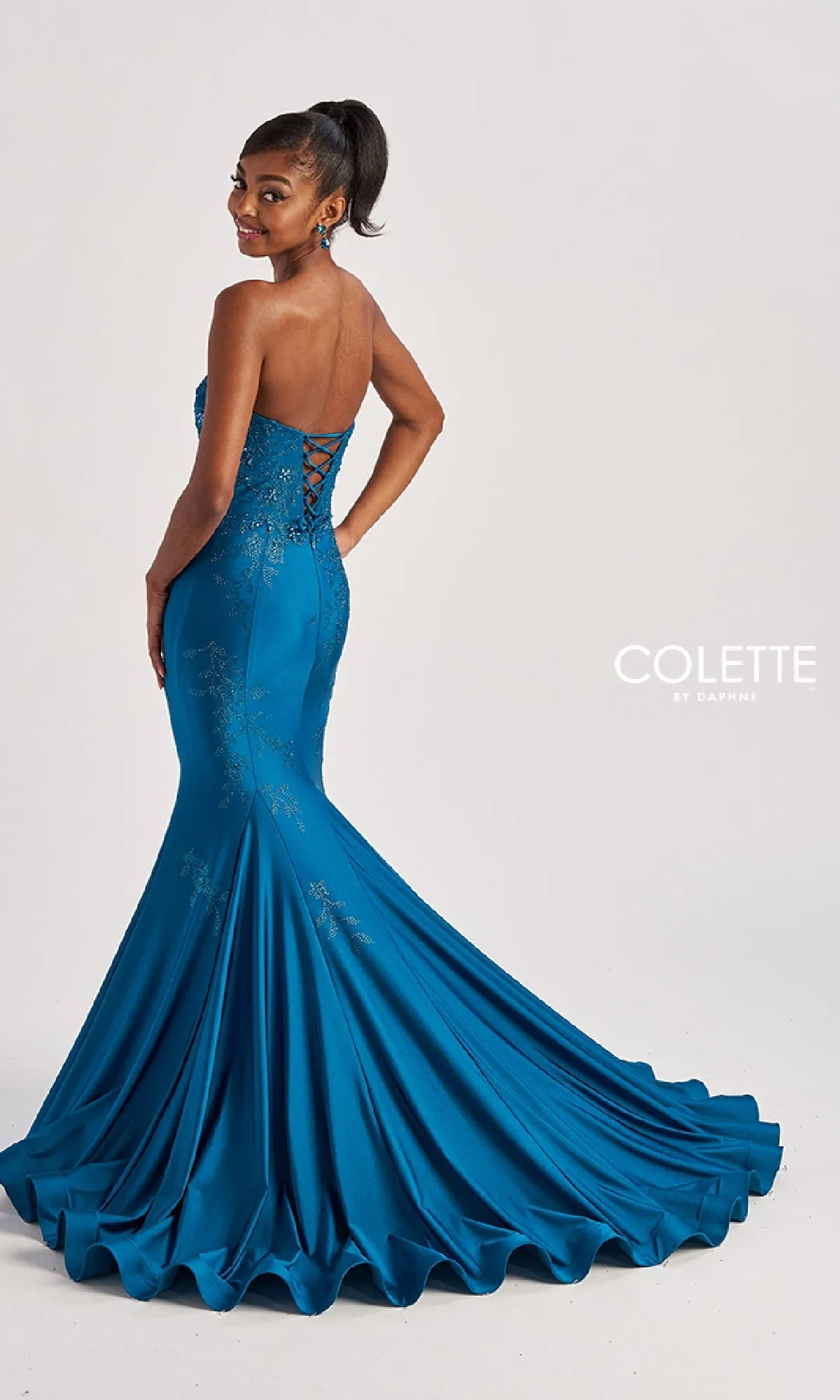 Long Prom Dress: Colette CL8445 sold by PromGirl product image thumbnail 2