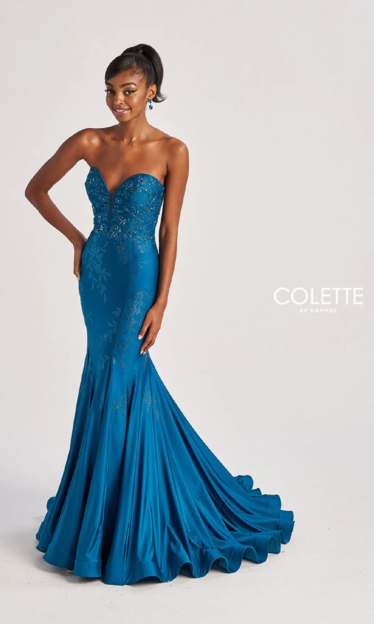 Long Prom Dress: Colette CL8445 sold by PromGirl