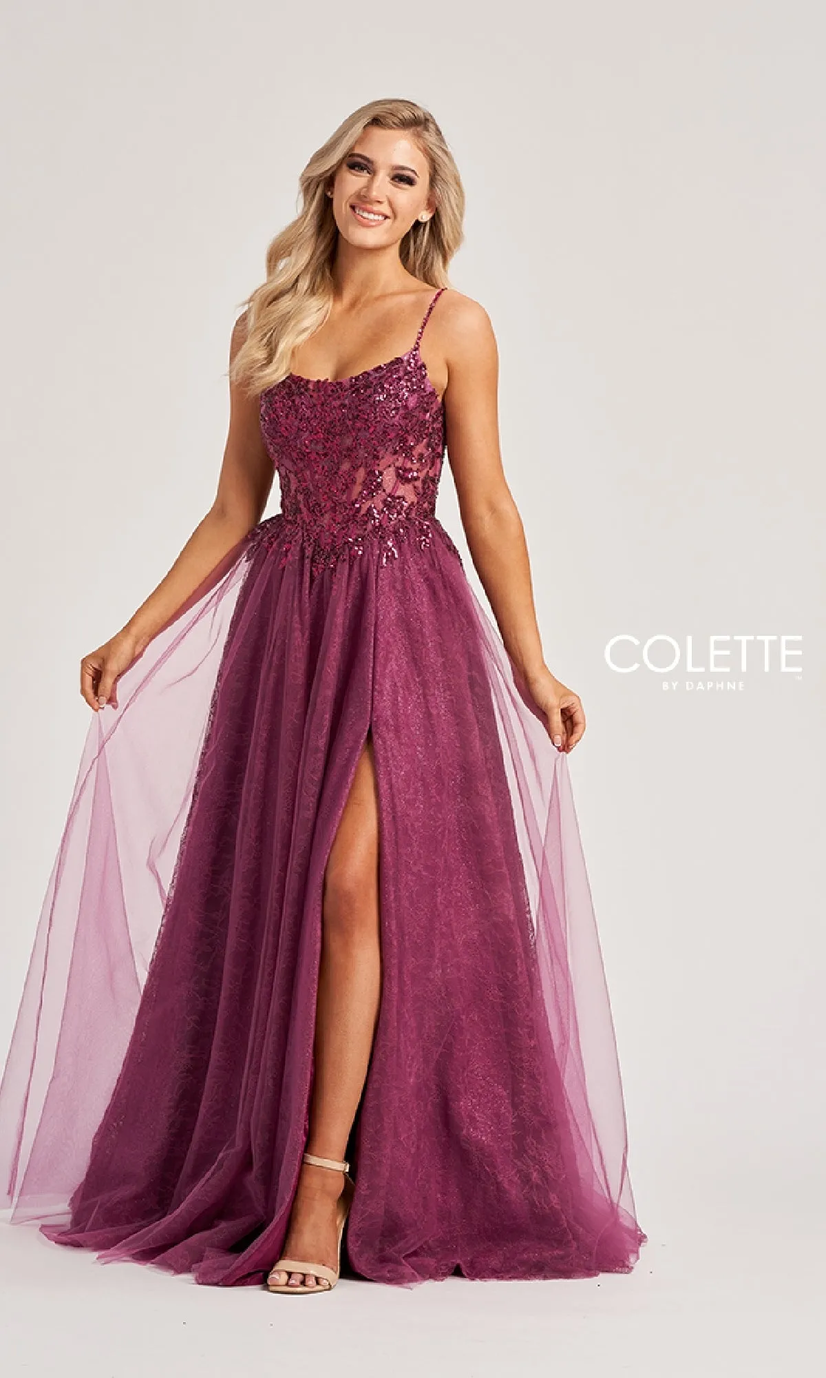 Long Prom Dress: Colette CL8240 sold by PromGirl